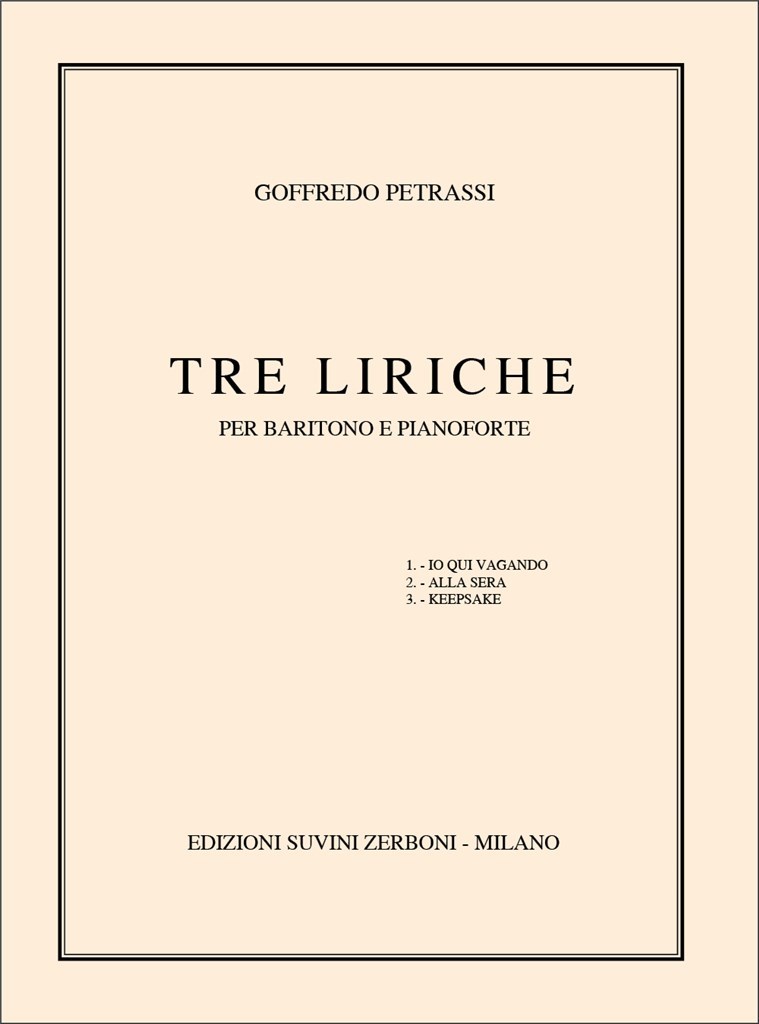 Tre Liriche